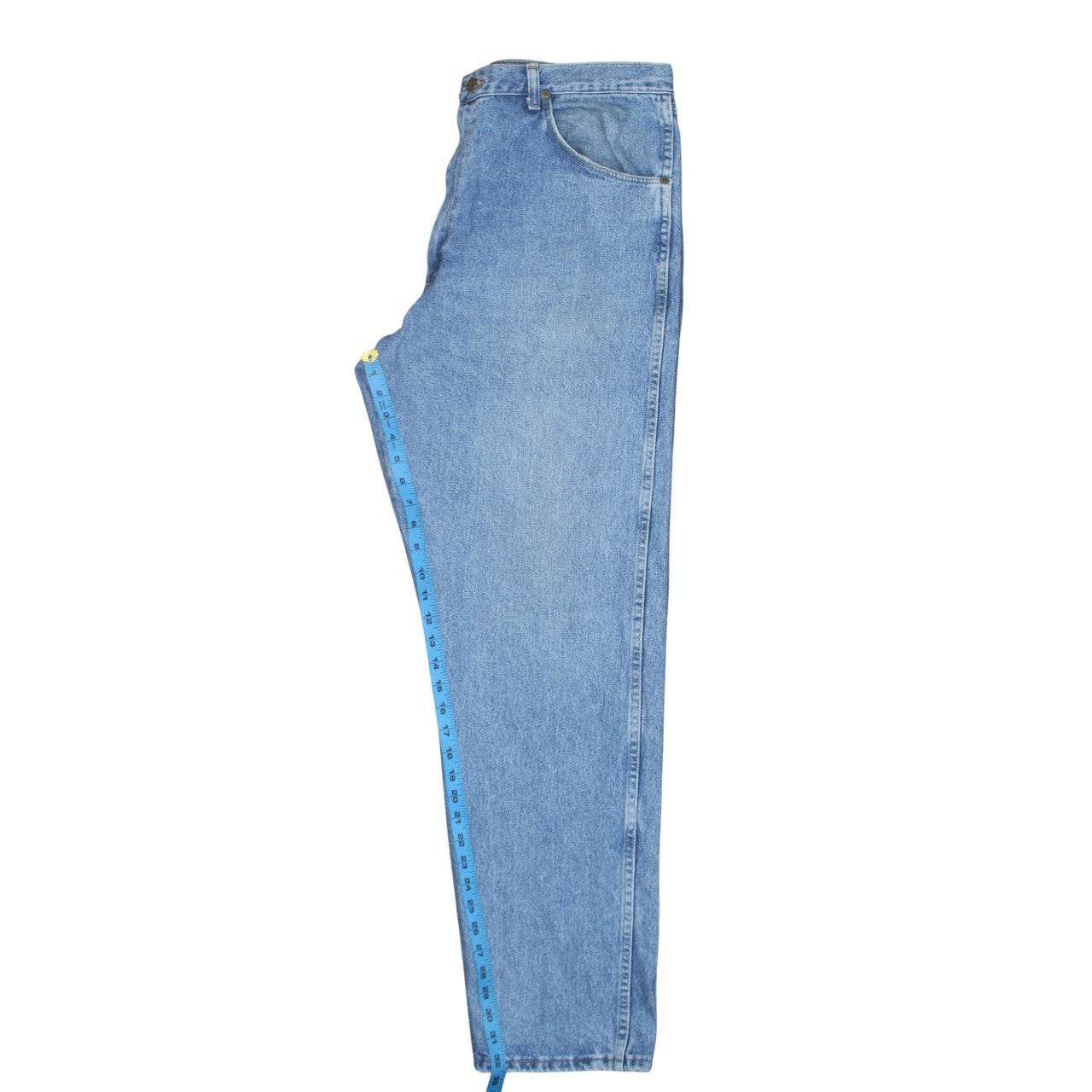 Wrangler Men's Blue Straight Fit Denim Jeans 38x34 USA Made