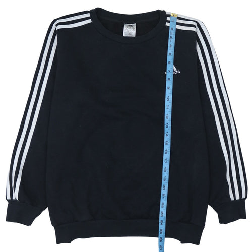 Adidas Womens Black 2XL Crew Neck Pullover Sweatshirt