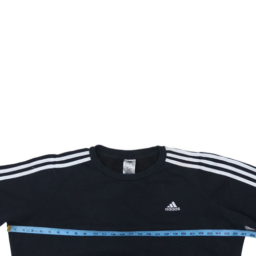 Adidas Womens Black 2XL Crew Neck Pullover Sweatshirt