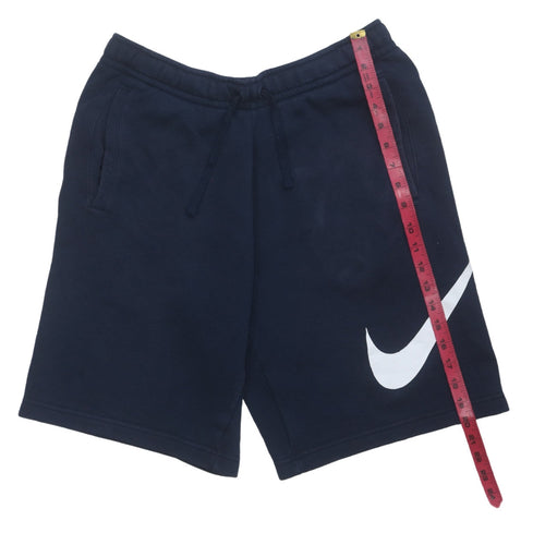 Nike Men's Blue M Regular Fit Sweat Shorts Drawstring Logo