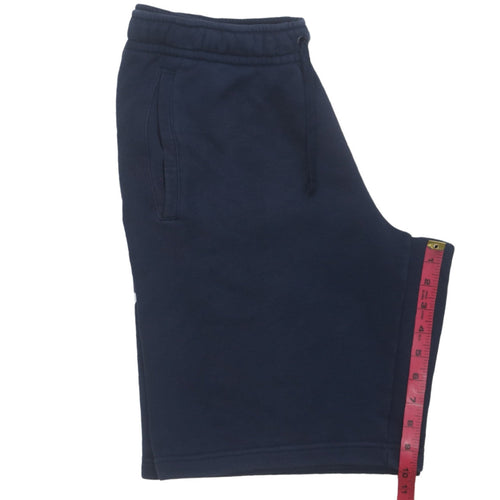 Nike Men's Blue M Regular Fit Sweat Shorts Drawstring Logo