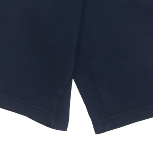 Nike Men's Blue M Regular Fit Sweat Shorts Drawstring Logo