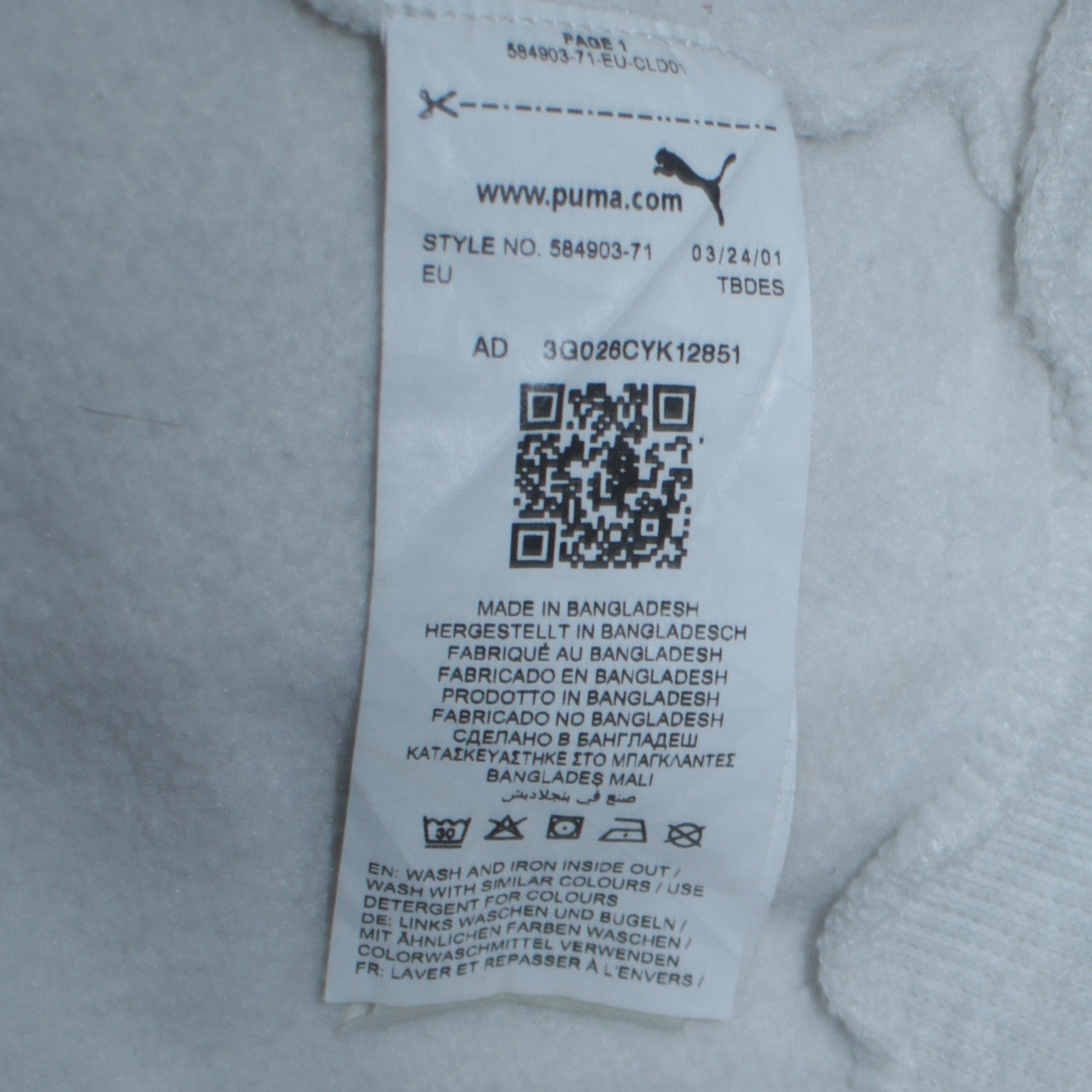 Puma Womens Grey Medium Pullover Hoodie with Logo and Pockets