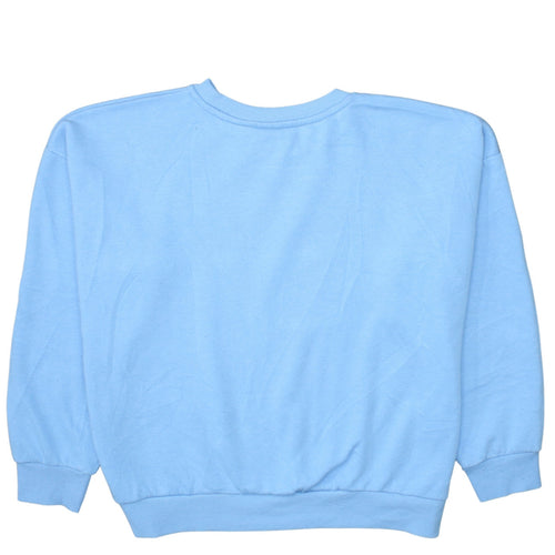 Disney Stitch Women's Blue Pullover Sweatshirt M Ohana Graphic