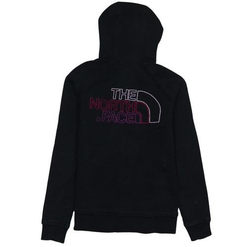 The North Face Womens Black Full Zip Hoodie Medium 100% Cotton