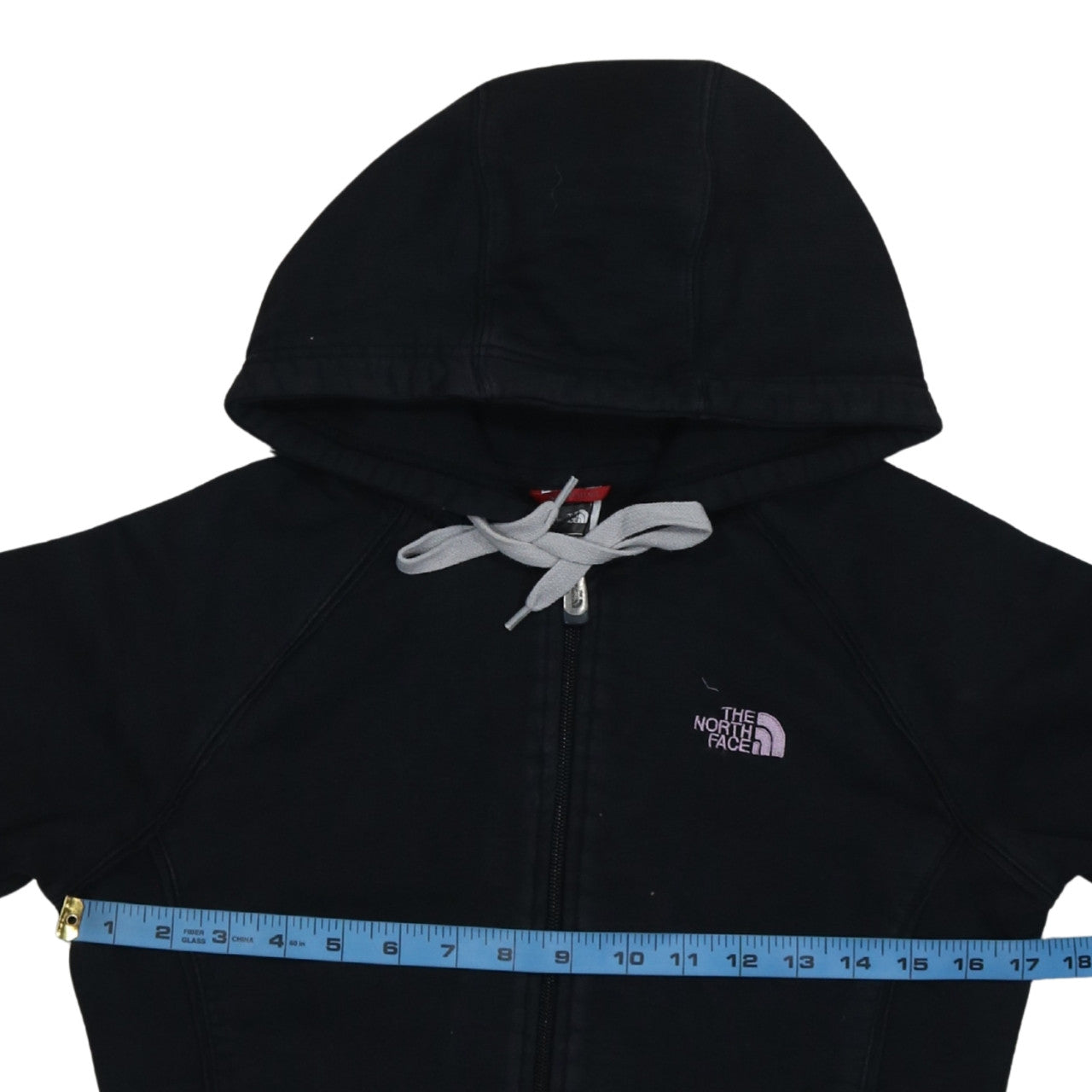 The North Face Womens Black Full Zip Hoodie Medium 100% Cotton