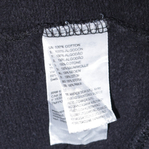 The North Face Womens Black Full Zip Hoodie Medium 100% Cotton