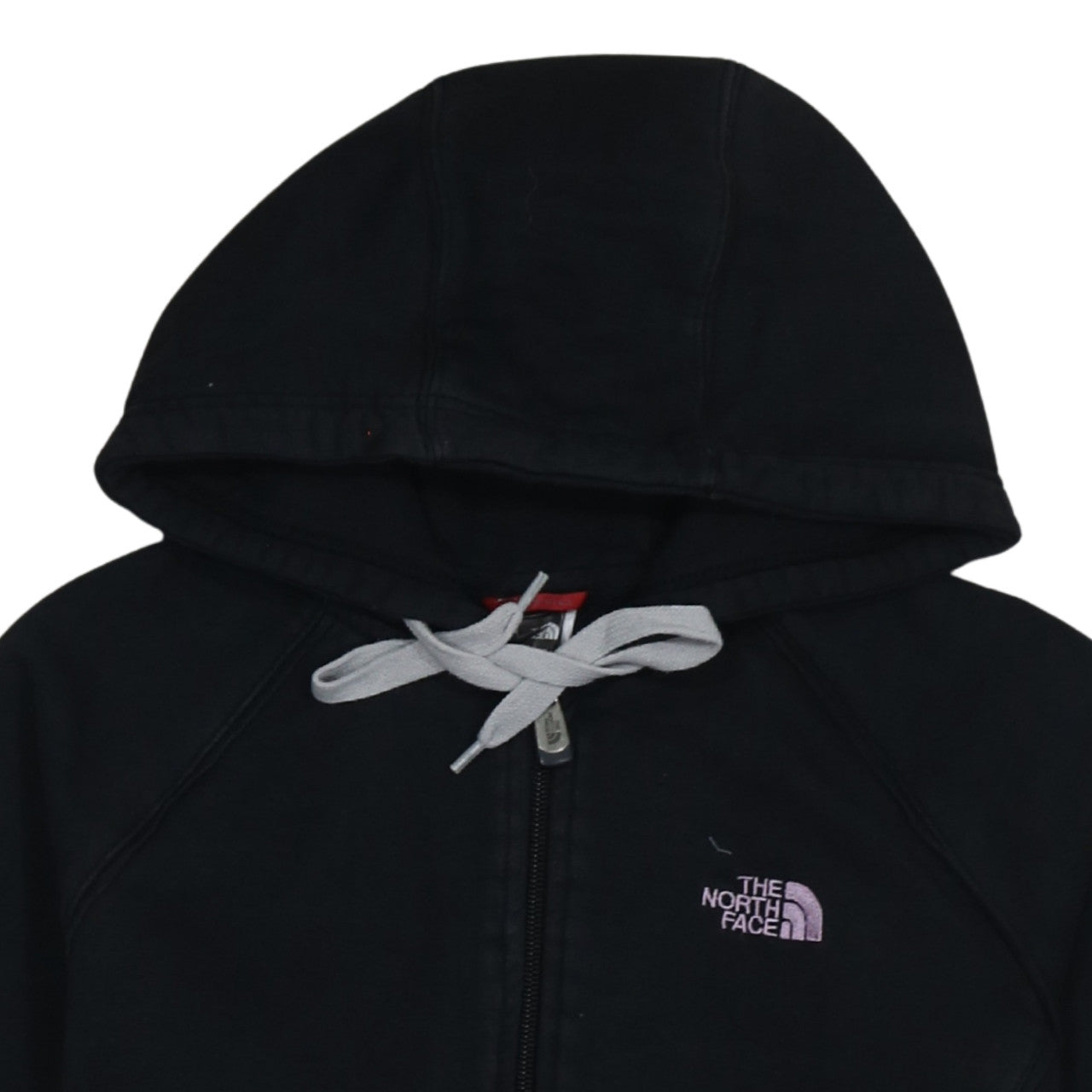 The North Face Womens Black Full Zip Hoodie Medium 100% Cotton