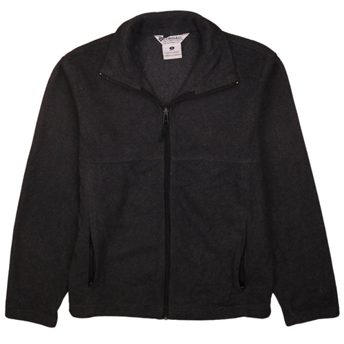 Columbia Men's Black Fleece Full Zip Jacket Size S Regular Fit