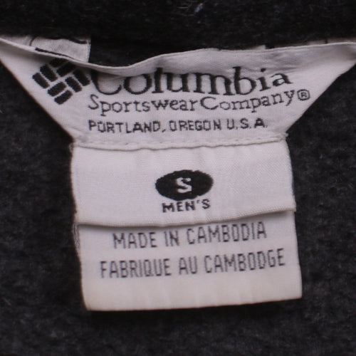 Columbia Men's Black Fleece Full Zip Jacket Size S Regular Fit