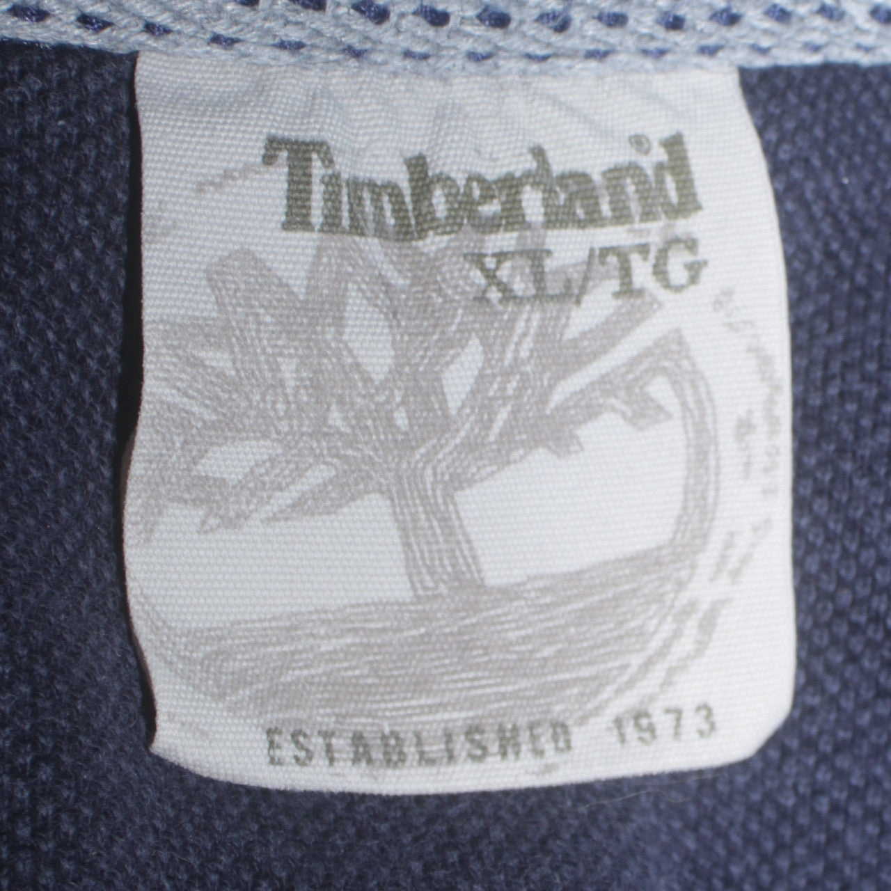 Timberland Men's Blue XL Striped Long Sleeve Polo Top