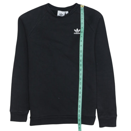 Adidas Men's Black XS Pullover Sweatshirt Crew Neck Fleece