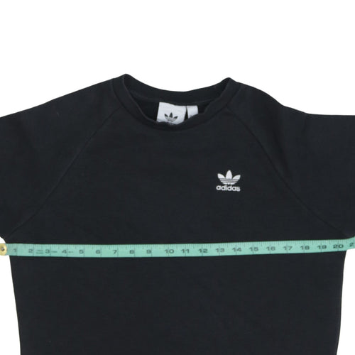 Adidas Men's Black XS Pullover Sweatshirt Crew Neck Fleece