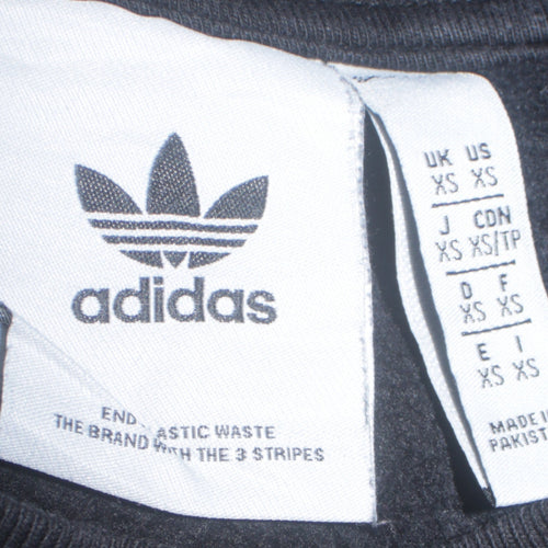 Adidas Men's Black XS Pullover Sweatshirt Crew Neck Fleece