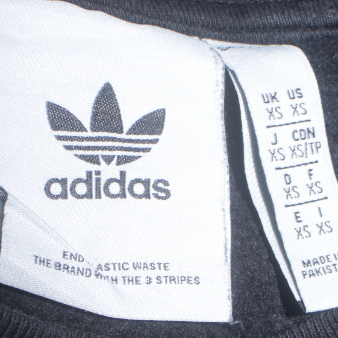 Adidas Men's Black XS Pullover Sweatshirt Crew Neck Fleece
