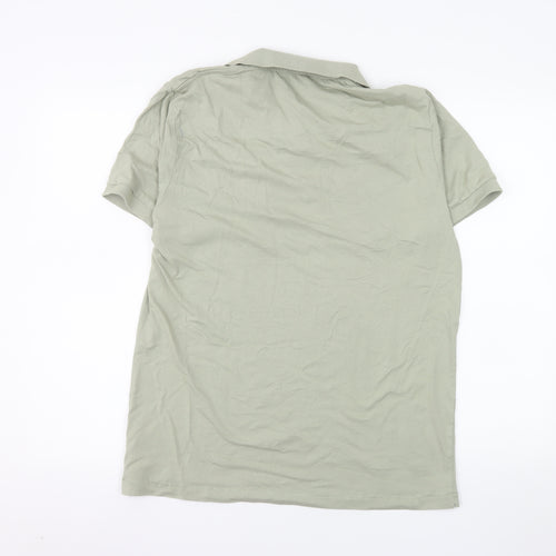 French Connection Men's Green Cotton Polo Shirt Size L