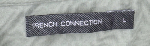 French Connection Men's Green Cotton Polo Shirt Size L