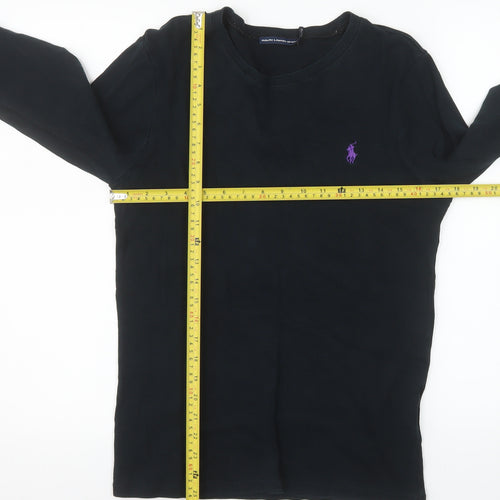 Ralph Lauren Sport Men's Black Cotton Long Sleeve Casual Top XL