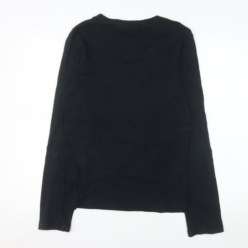 Ralph Lauren Sport Men's Black Cotton Long Sleeve Casual Top XL