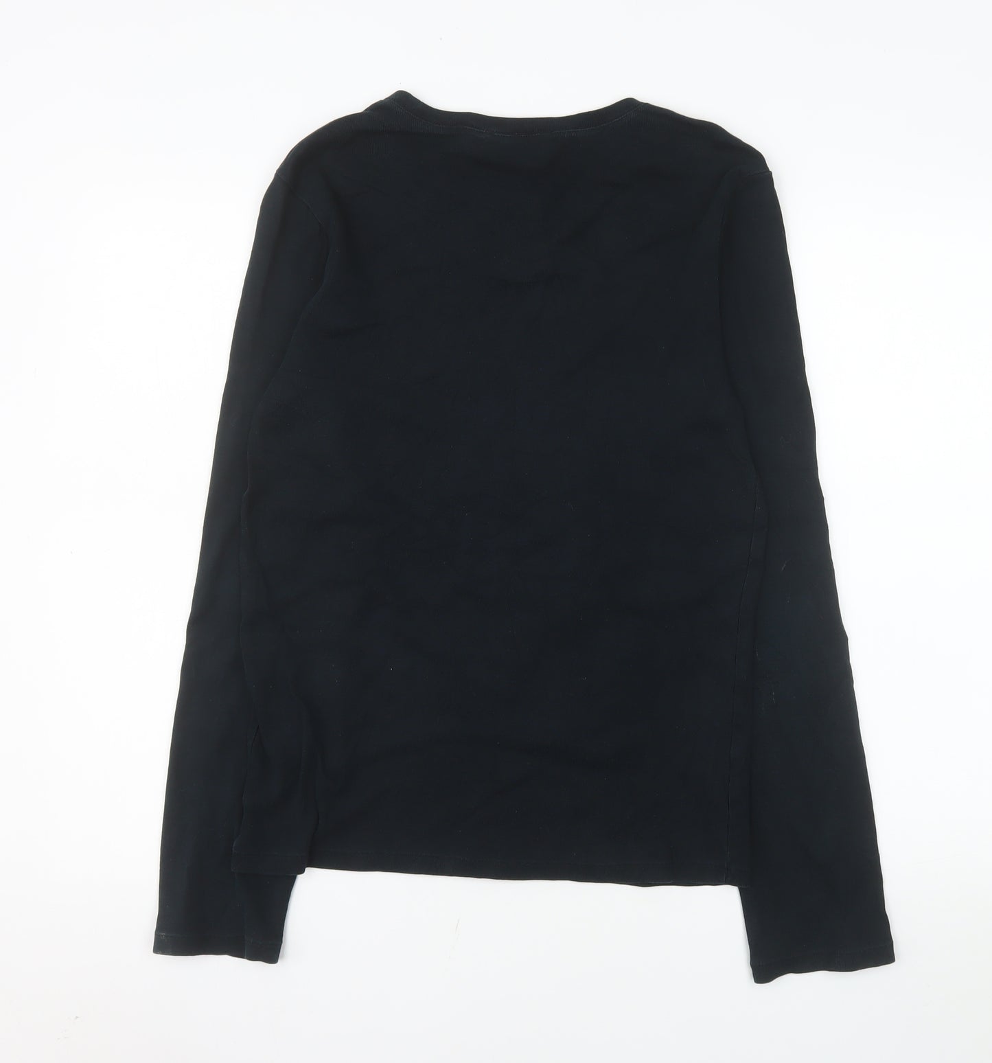 Ralph Lauren Sport Men's Black Cotton Long Sleeve Casual Top XL