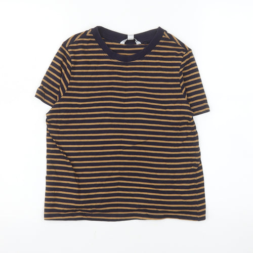 Next Women’s Multicoloured Stripe Cotton Short Sleeve T-Shirt Size 6P