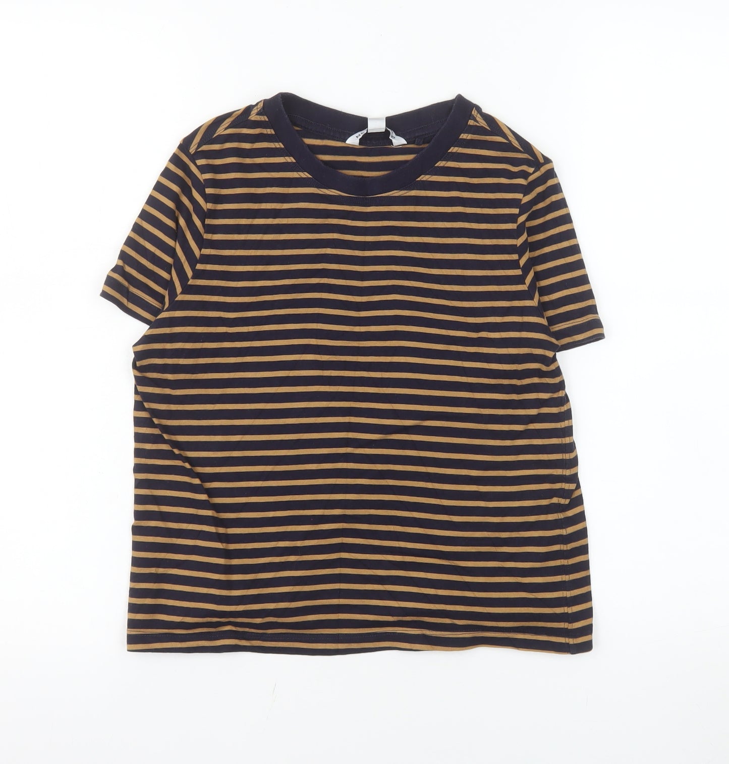 Next Women’s Multicoloured Stripe Cotton Short Sleeve T-Shirt Size 6P