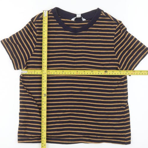 Next Women’s Multicoloured Stripe Cotton Short Sleeve T-Shirt Size 6P