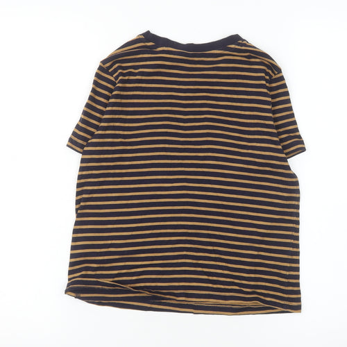 Next Women’s Multicoloured Stripe Cotton Short Sleeve T-Shirt Size 6P