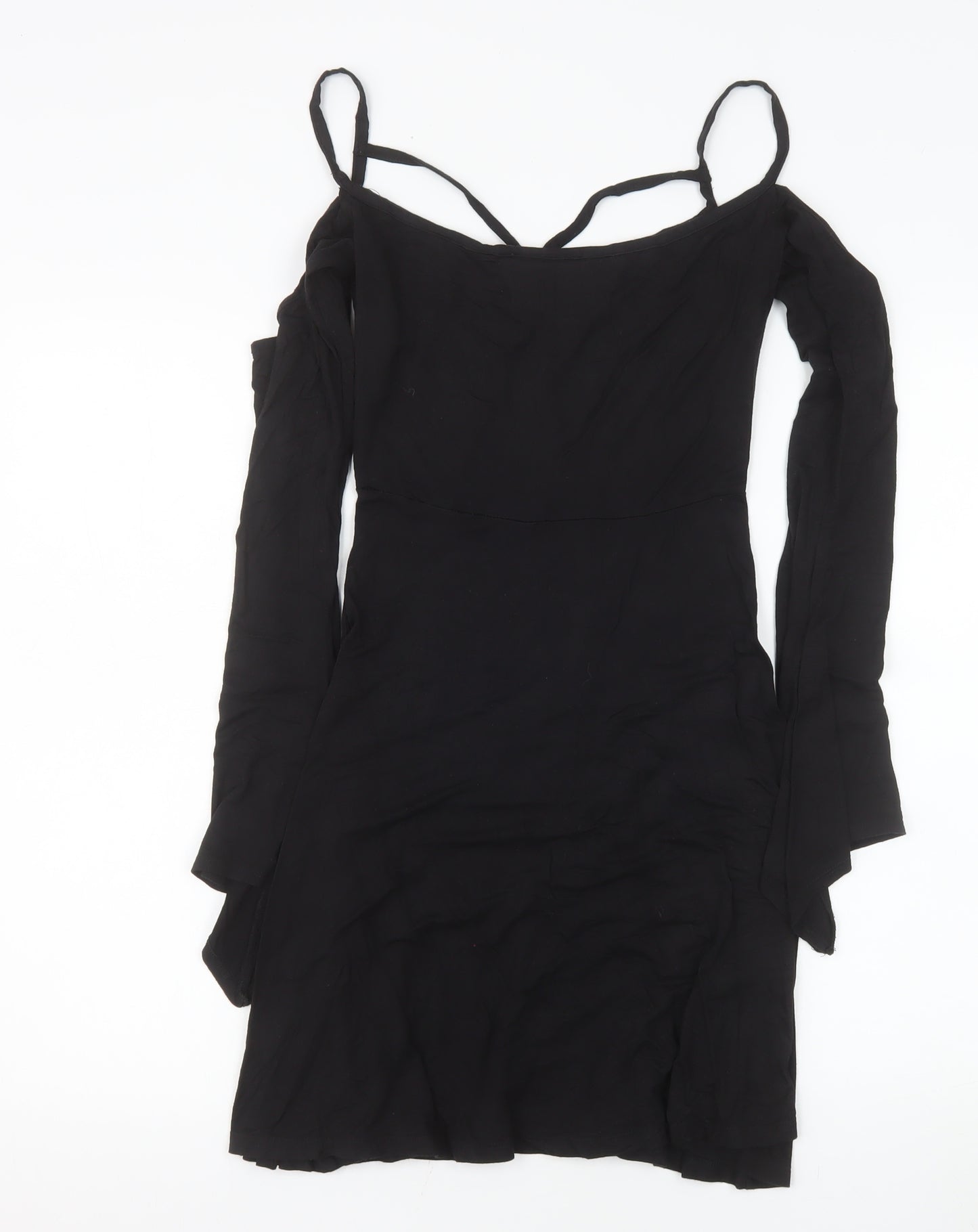 Killstar Women’s Black S Gothic Cold Shoulder Slip Dress