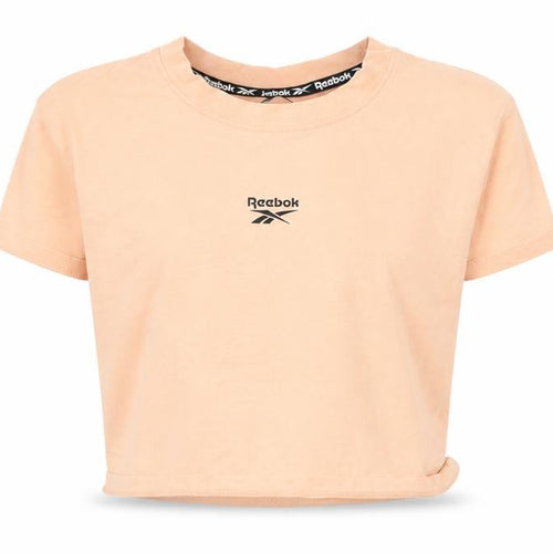 Reebok Girls Orange 8-9 Years Basic Crew Neck Cotton T-Shirt