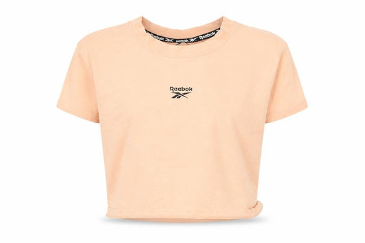 Reebok Girls Orange 8-9 Years Basic Crew Neck Cotton T-Shirt