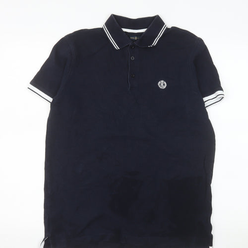 Henri Lloyd Men's Blue Regular Fit Cotton Polo Shirt Size L