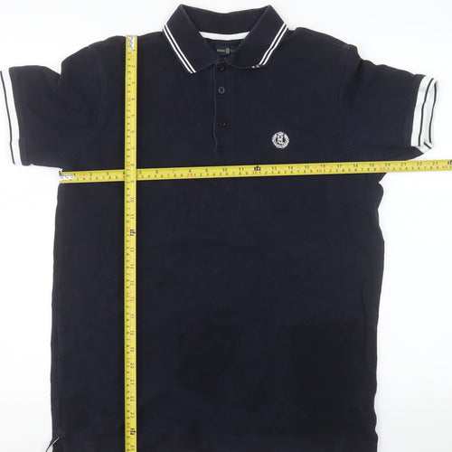 Henri Lloyd Men's Blue Regular Fit Cotton Polo Shirt Size L