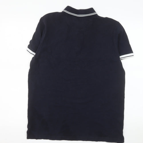 Henri Lloyd Men's Blue Regular Fit Cotton Polo Shirt Size L