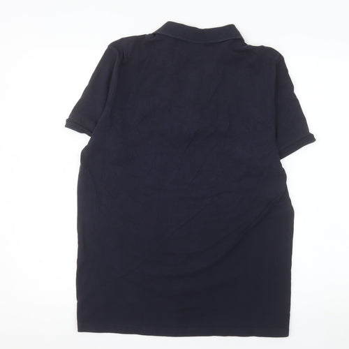 Celio Mens Blue Cotton Short Sleeve Polo Shirt Size M