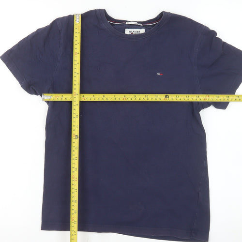 Tommy Hilfiger Denim Men's Navy Blue Small Crew Neck T-Shirt