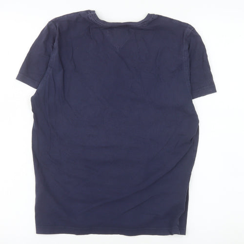 Tommy Hilfiger Denim Men's Navy Blue Small Crew Neck T-Shirt