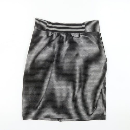 Silence + Noise Women’s Grey Striped Pencil Skirt XS
