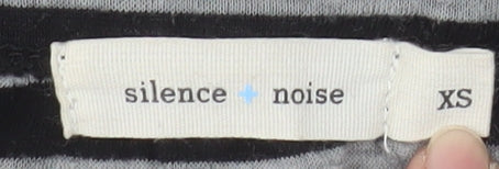 Silence + Noise Women’s Grey Striped Pencil Skirt XS