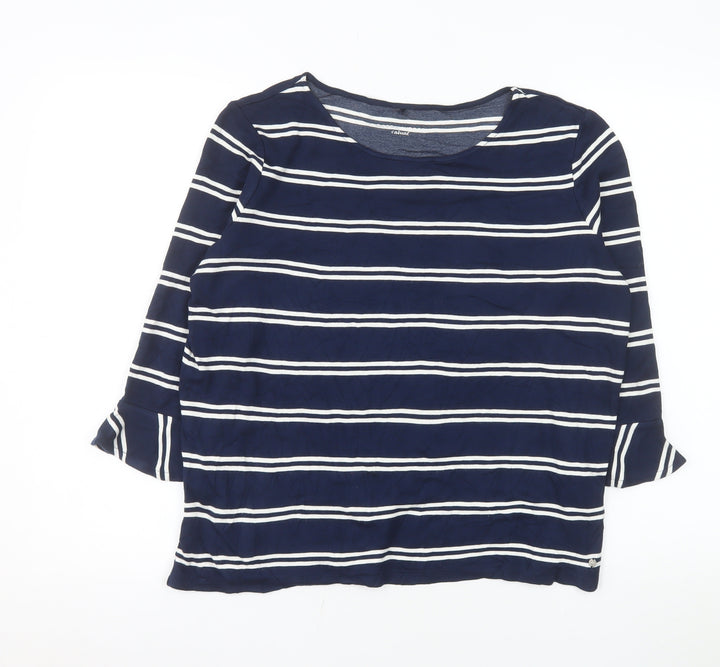 Gerry Weber Women’s Blue Striped 3/4 Sleeve T-Shirt Size 16
