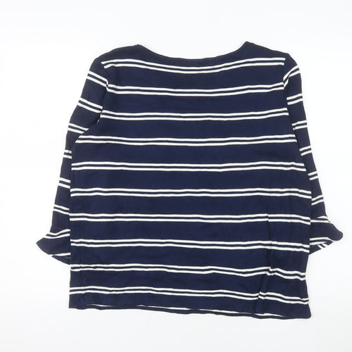 Gerry Weber Women’s Blue Striped 3/4 Sleeve T-Shirt Size 16