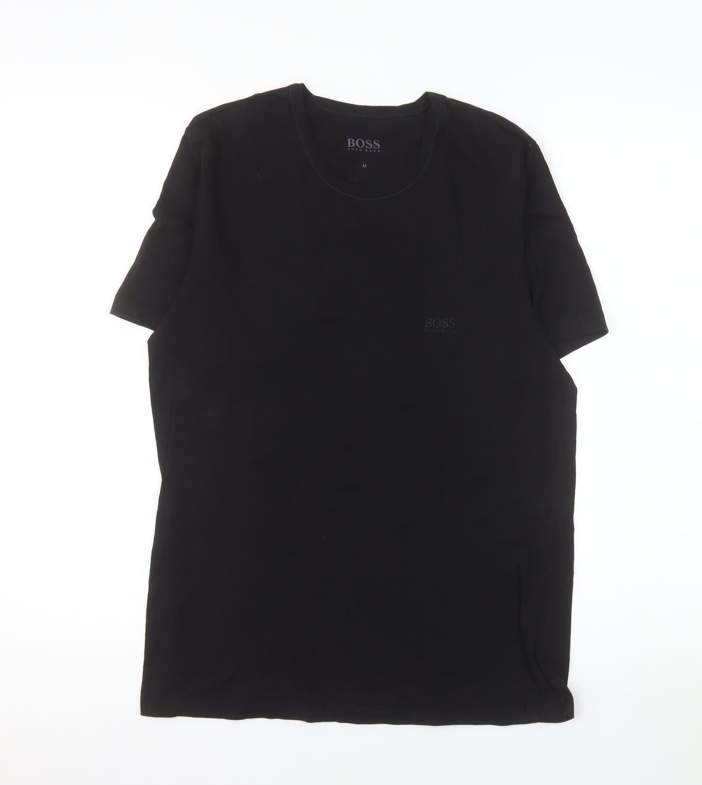 Hugo Boss Men's Black Cotton Crew Neck T-Shirt Size M