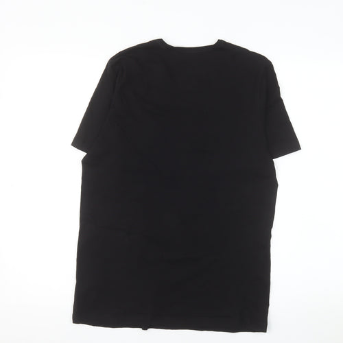 Hugo Boss Men's Black Cotton Crew Neck T-Shirt Size M