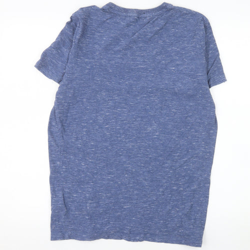 Superdry Men's Blue Crew Neck Cotton T-Shirt Size M