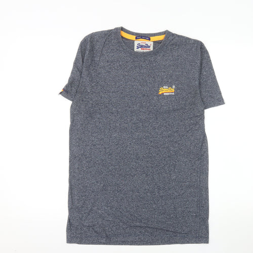 Superdry Men’s Blue Small Vintage Crew Neck Cotton T-Shirt