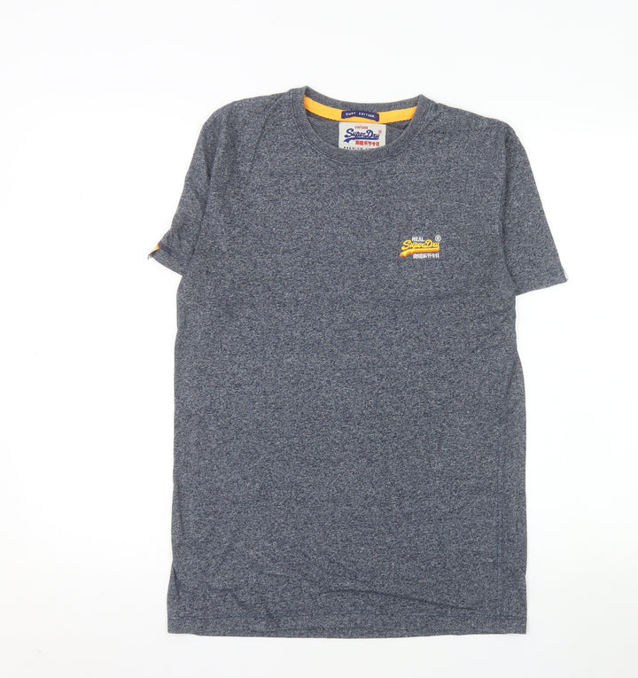 Superdry Men’s Blue Small Vintage Crew Neck Cotton T-Shirt
