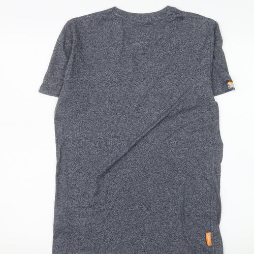Superdry Men’s Blue Small Vintage Crew Neck Cotton T-Shirt