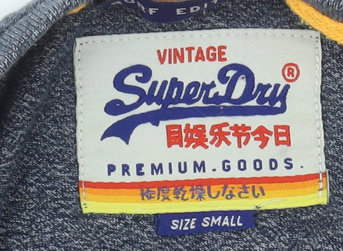 Superdry Men’s Blue Small Vintage Crew Neck Cotton T-Shirt