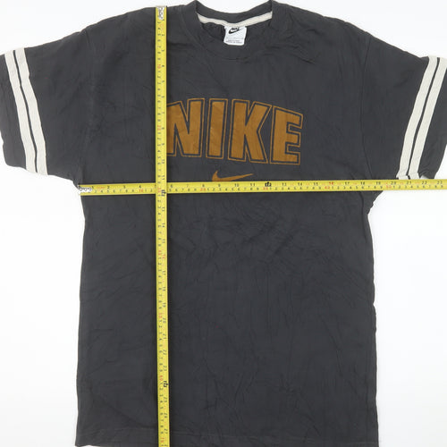 Nike Men's Black Sports Logo Crew Neck Cotton T-Shirt Size S