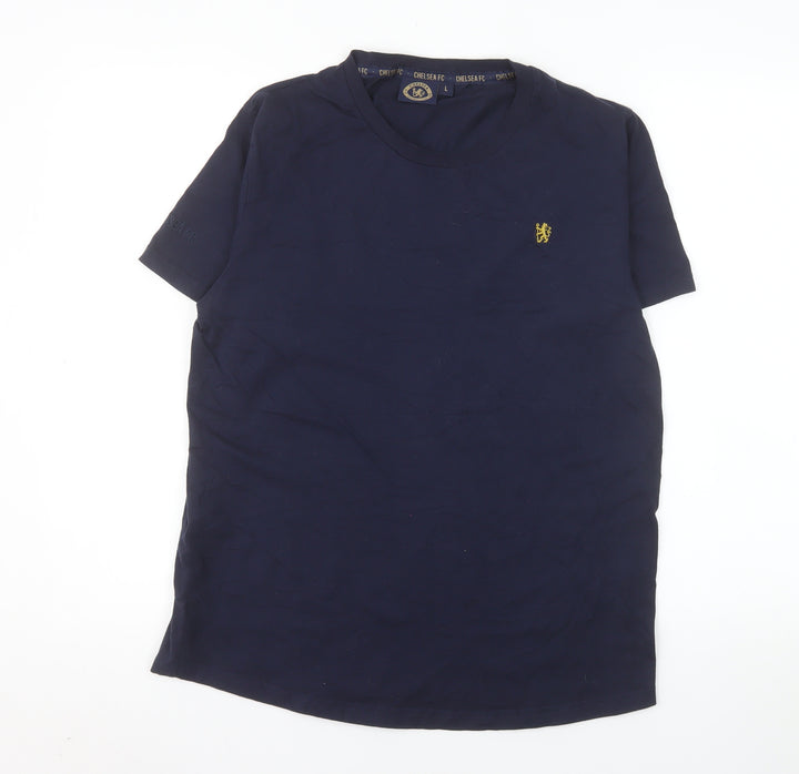 Chelsea FC Men’s Blue Cotton Crew Neck Short Sleeve T-Shirt L